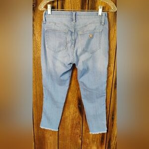 GUESS Skinny Ankle Jeans Stretch Sz 28W Medium Wash Low Rise